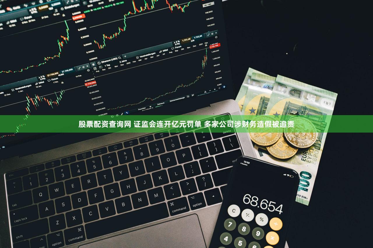 股票配资查询网 证监会连开亿元罚单 多家公司涉财务造假被追责