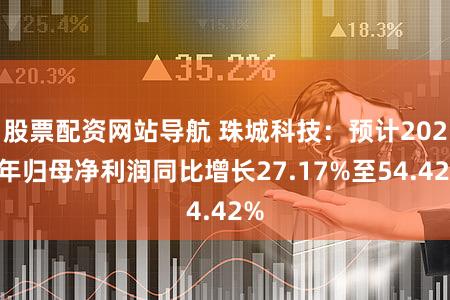 股票配资网站导航 珠城科技：预计2023年归母净利润同比增长27.17%至54.42%