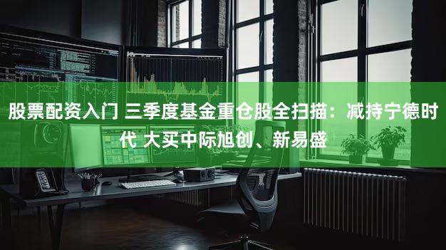 股票配资入门 三季度基金重仓股全扫描：减持宁德时代 大买中际旭创、新易盛