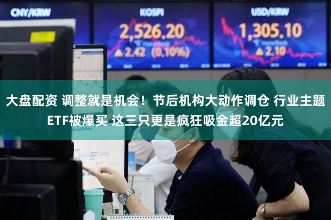 大盘配资 调整就是机会！节后机构大动作调仓 行业主题ETF被爆买 这三只更是疯狂吸金超20亿元