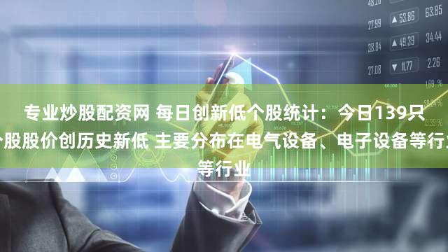 专业炒股配资网 每日创新低个股统计：今日139只个股股价创历史新低 主要分布在电气设备、电子设备等行业
